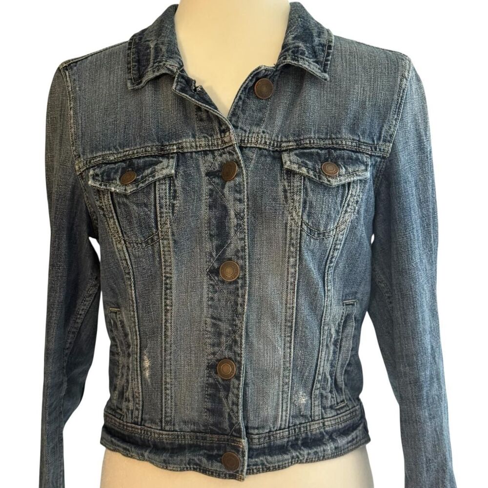 American Eagle-outfitters Women's Blue and Navy Jacket